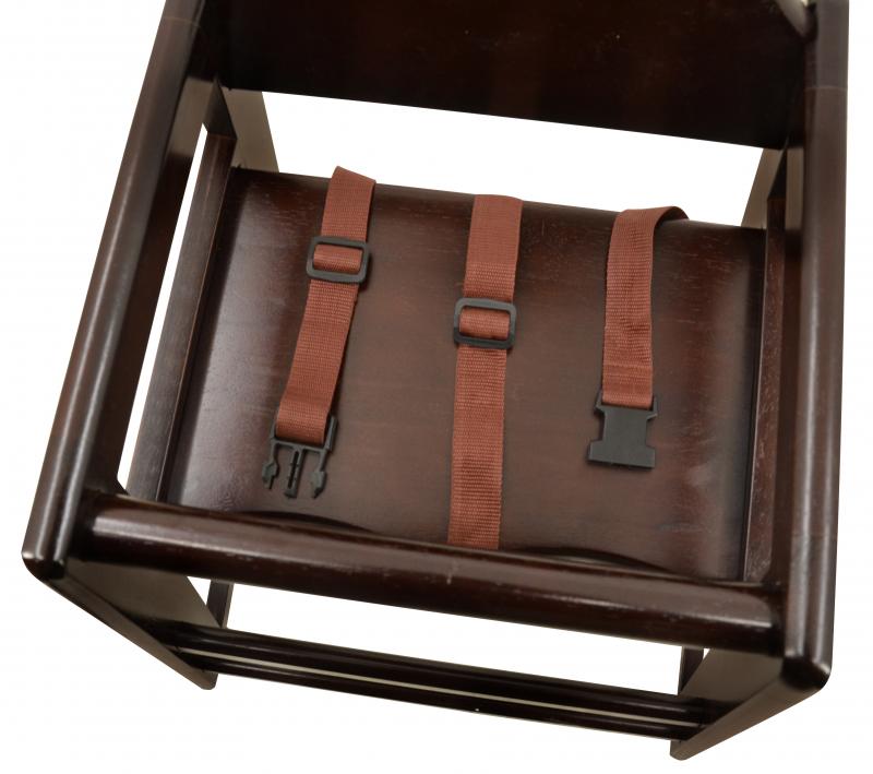 Commercial Mahogany Wooden High Chair